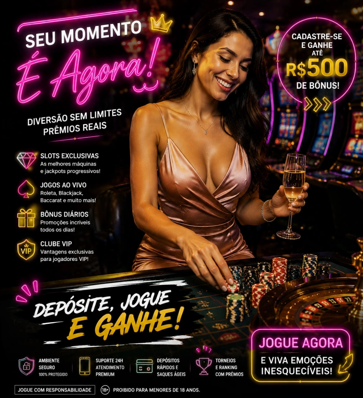 Imagem promocional da Rrs4 mostrando a plataforma e suas vantagens
